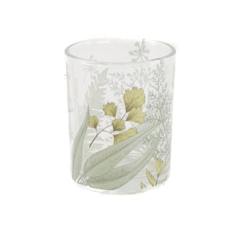 Tealight-lysestage med blomsterdesign