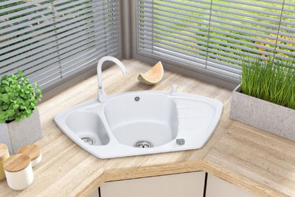 Automatisk Granitan dobbelkammer vægmonteret afløbssifon 1 stk.