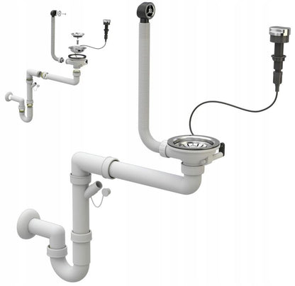 Automatisk Granitan enkeltkammer vægmonteret afløbssifon 1 stk.