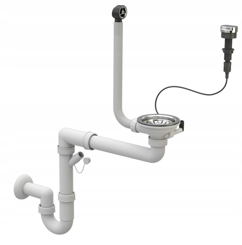 Automatisk Granitan enkeltkammer vægmonteret afløbssifon 1 stk.