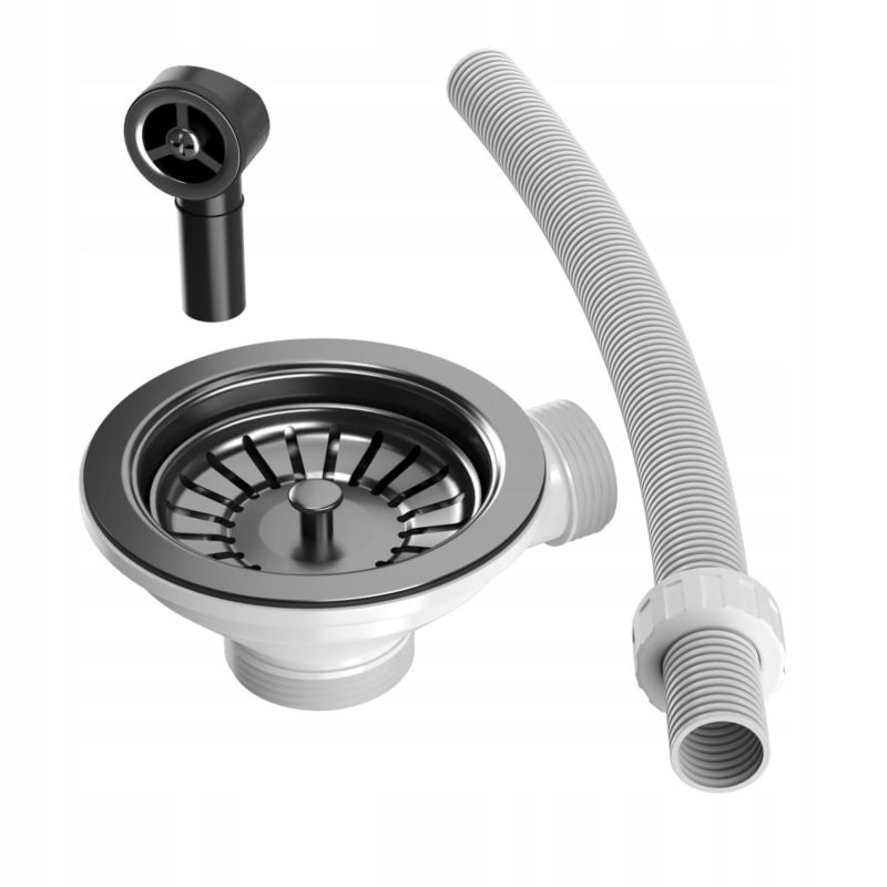 Automatisk vægmonteret Granitan ét-kammers afløbssifon til vask - 1 sæt