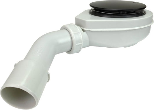 Badeværelsessifon 90 mm krom / mat-sort