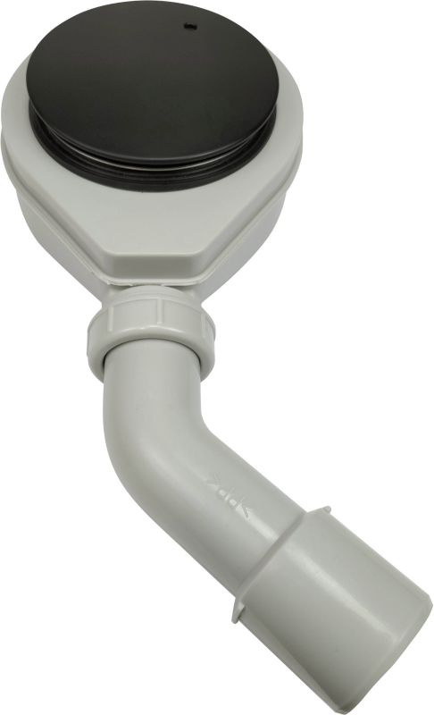 Badeværelsessifon 90 mm krom / mat-sort