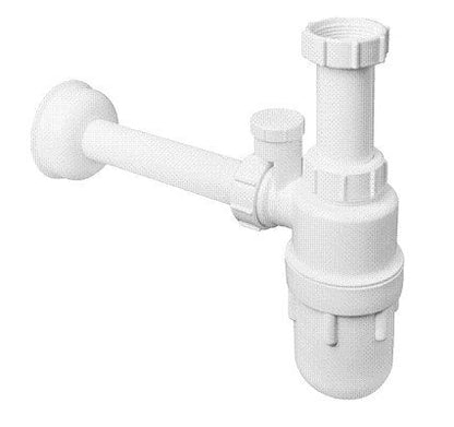 McAlpine flaske-sifon 1 1/4" x 32 mm med luftindtag, 1 stk.