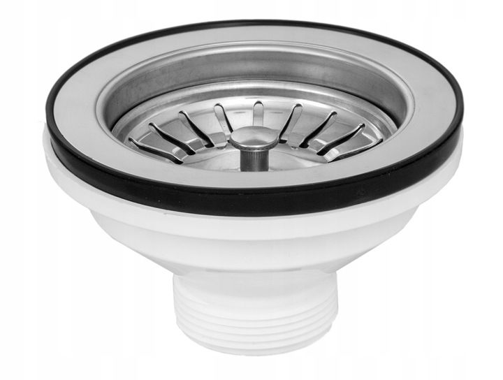 Manuel afløbssifon til køkkenvask Granitan enkeltkammer rektangulær 1 sæt