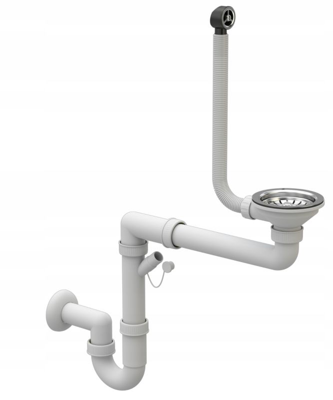 Manuel enkeltkammer vaskesifon Granitan 1 stk