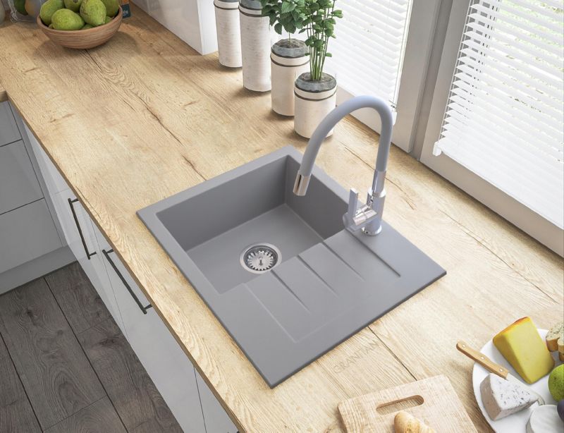 Manuel enkeltkammer vaskesifon Granitan 1 stk