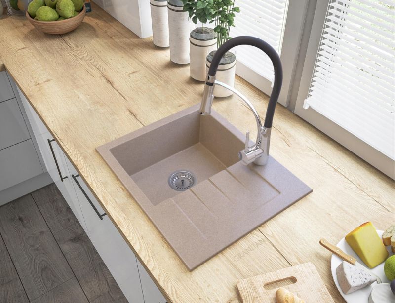 Manuel enkeltkammer vaskesifon Granitan 1 stk