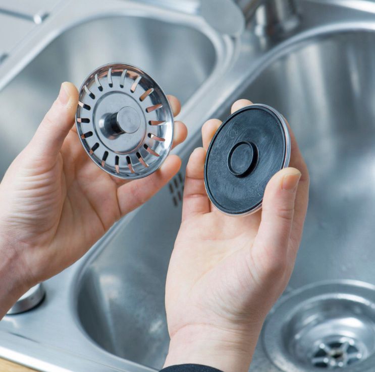 Automatisk vægmonteret syfon til granitvask med to kamre, 1 sæt