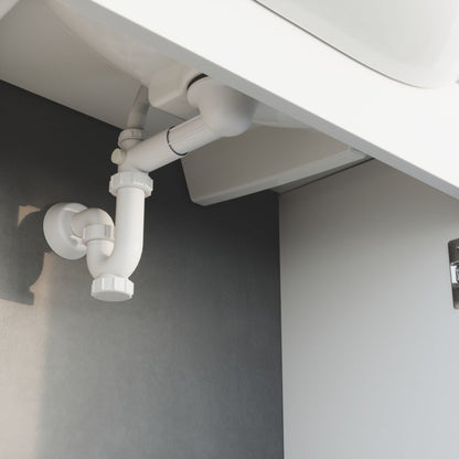 Sort klik-klak vaskesifon med overløb