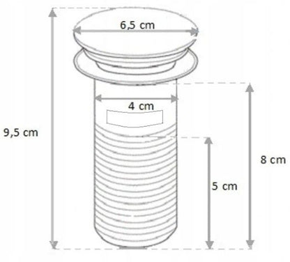 Kvadratisk vaskesifon Mexen keramik sort 1 stk.