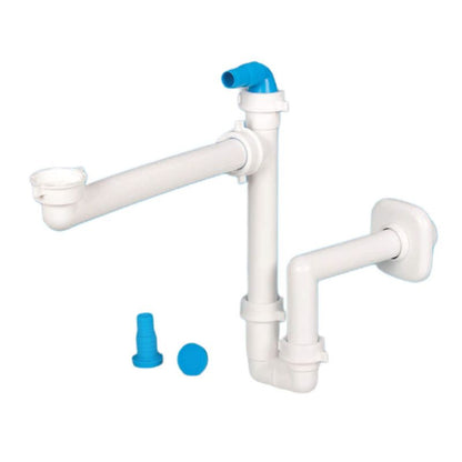 Pladsbesparende universel justerbar vaskesifon 32/40 mm fra Lira, 1 stk.