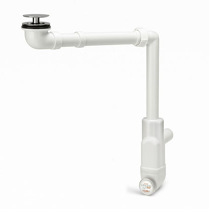 Pladsbesparende Lira vaskesifon med inspektionsåbning og click-clack bundventil, 1 stk.