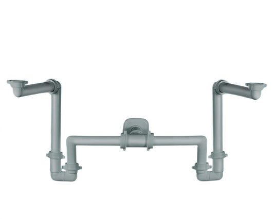 Lira Spazio Bagno dobbelt pladsbesparende vaskesifon 1 stk.