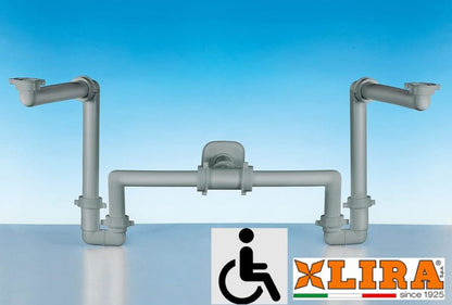 Lira Spazio Bagno dobbelt pladsbesparende vaskesifon 1 stk.