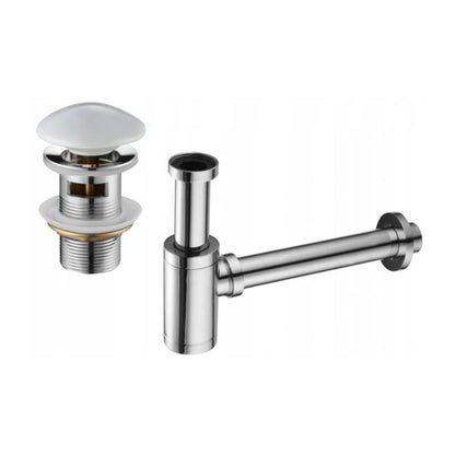 Mexen rund vaskesifon hvid/krom 1 stk.