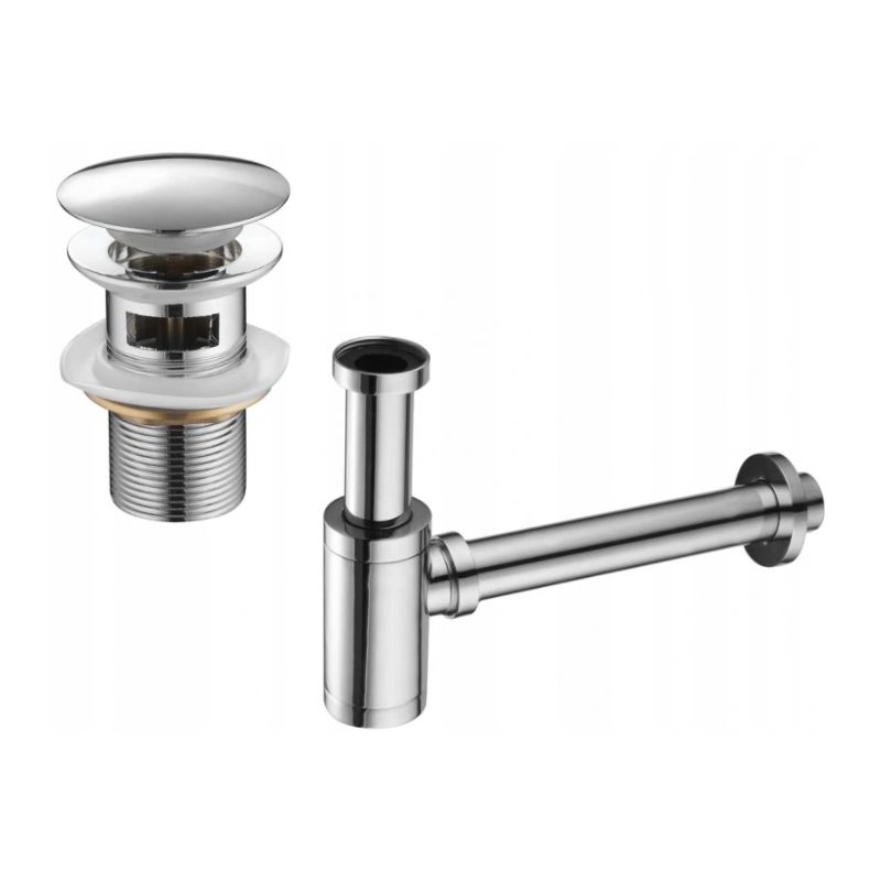 Mexen halv-sifon til håndvask krom 1 stk.