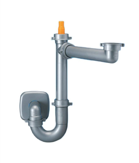 Pladsbesparende Lira Spazio 1 vaskemaskesyfon til enkeltvask