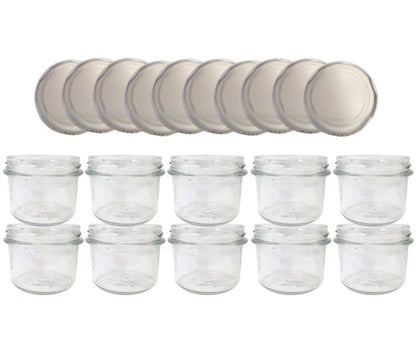 Sylteglas 235 ml med Låg 82 mm 10 Stk.