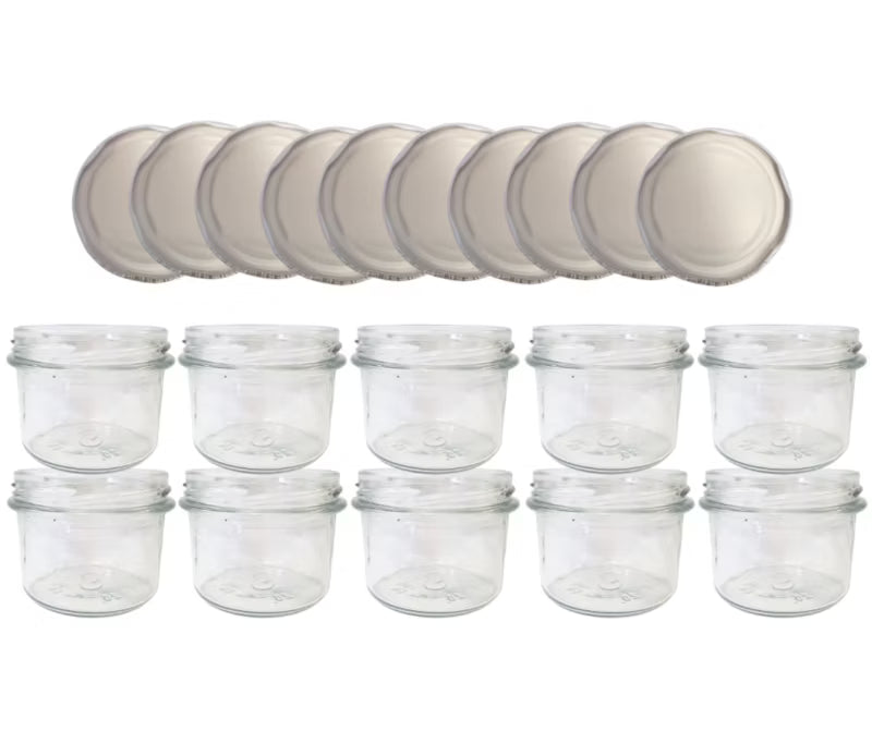 Sylteglas 235 ml med Låg 82 mm 10 Stk.