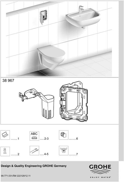 Toiletskylssystem med Hygiejneindsats Hvid 230x340 mm | 4005176914553