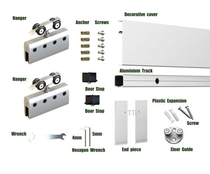 Skydesystem Kidal 200 cm Hvid Aluminium