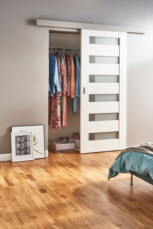 Skydesystem Oleni 200 cm Hvid MDF