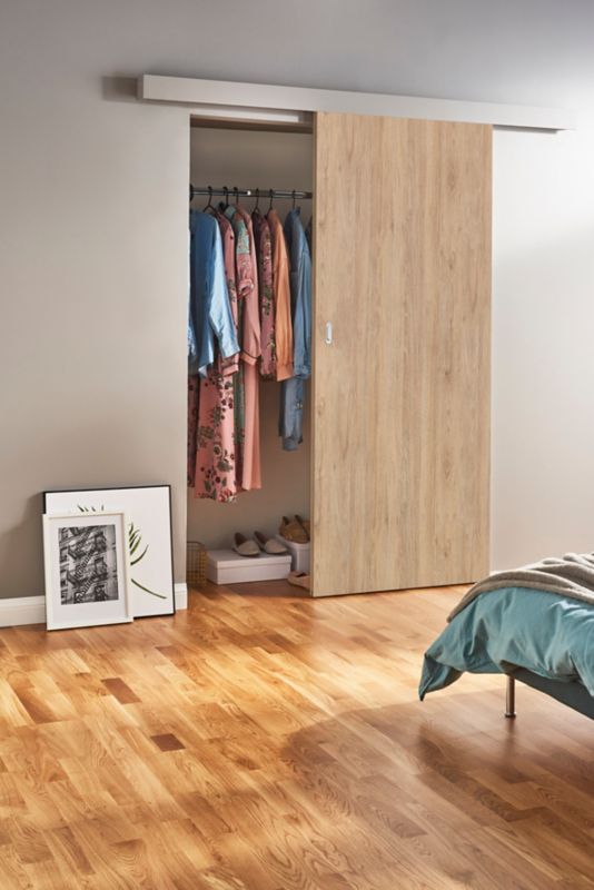 Skydesystem Oleni 200 cm Hvid MDF