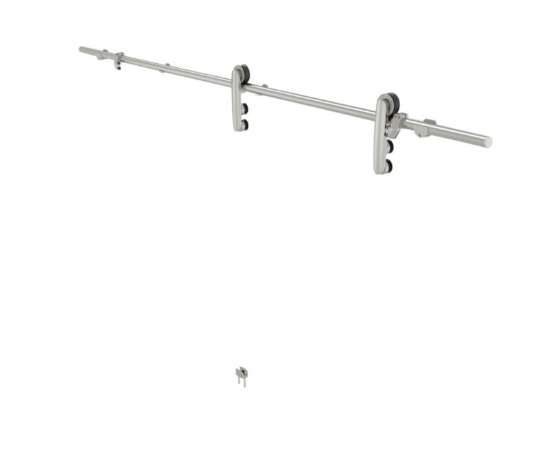 Skydesystem Soyo 2010x200 mm Sølv