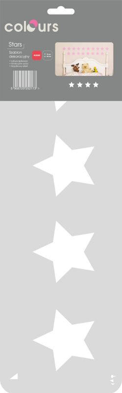 Maleristencil Colours stjerner nr. 142