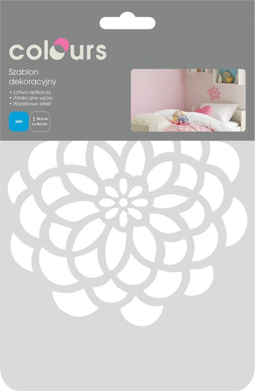 Maleristencil Colours mini dahlia nr 247