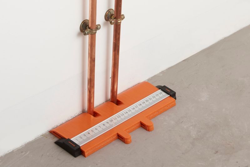 Profilskabelon 250 mm Sort/Orange