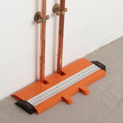 Profilskabelon 250 mm Sort/Orange