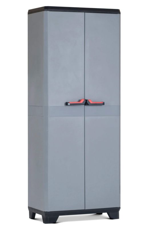 Keter Stilo High skab 68 x 39 x 173 cm grå 1 stk.