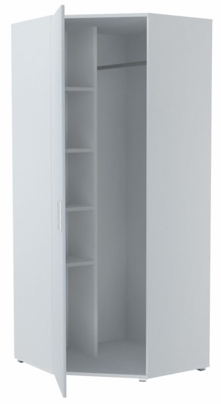 Matkam hjørneskab Bodo 1D 80x80 cm UFC hvid 1 stk.