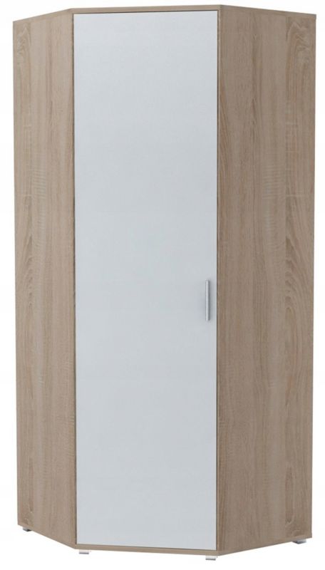 Matkam hjørneskab Bodo 1D 80x80 cm UFC hvid-sonoma 1 stk.