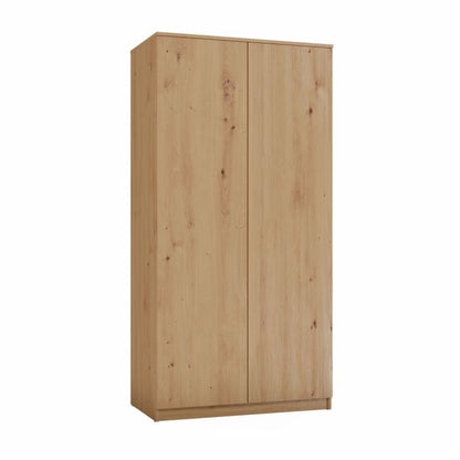 Topeshop garderobeskab med døre og hylder SD-90 i Artisan egetræ 50x90x180 cm, 1 stk.