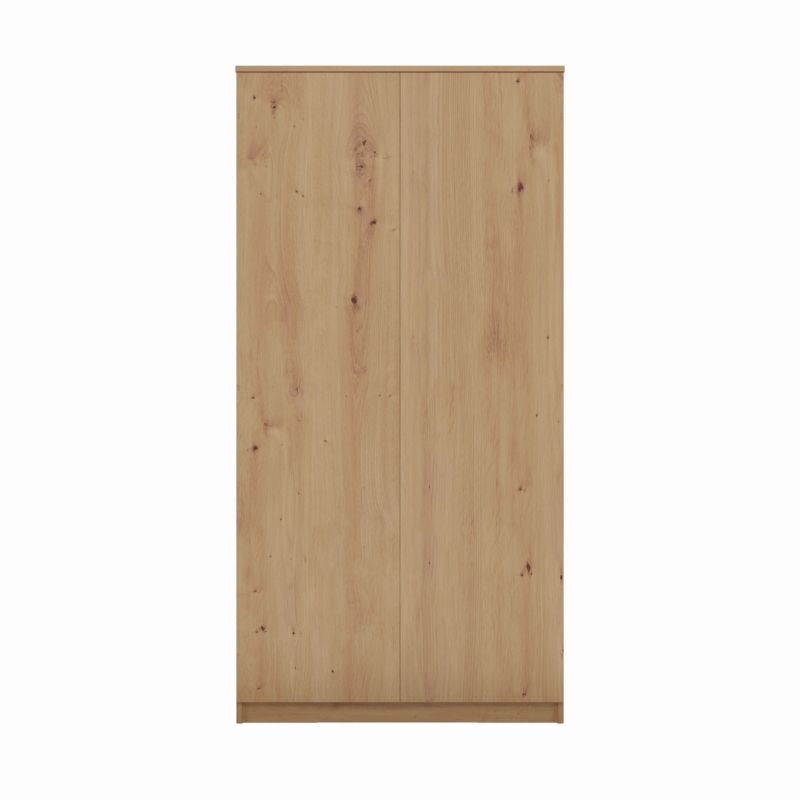 Topeshop garderobeskab med døre og hylder SD-90 i Artisan egetræ 50x90x180 cm, 1 stk.