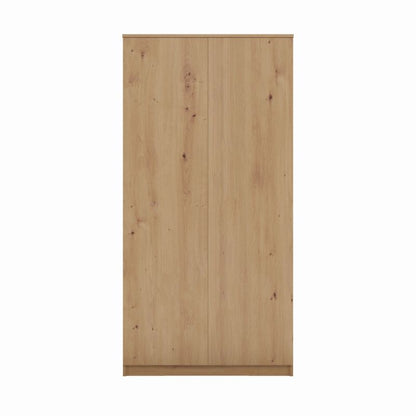 Topeshop garderobeskab med døre og hylder SD-90 i Artisan egetræ 50x90x180 cm, 1 stk.