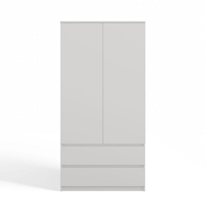 Topeshop garderobeskab SS-90 hvid 50 x 90 x 180 cm 1 stk.