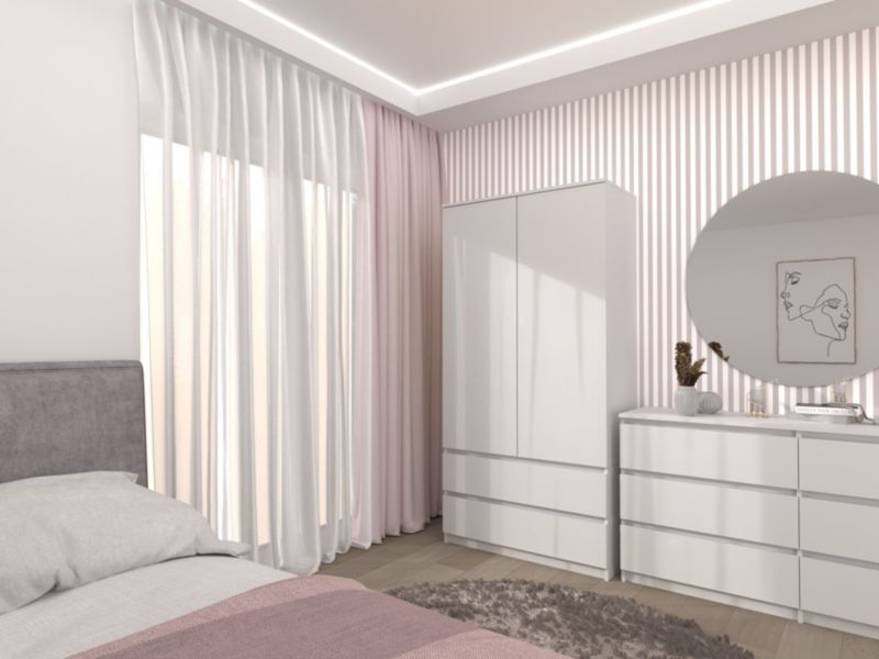 Topeshop garderobeskab SS-90 hvid 50 x 90 x 180 cm 1 stk.