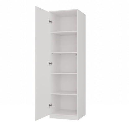 Topeshop SD-50 garderobeskab mat hvid 50x50x180 cm 1 stk.