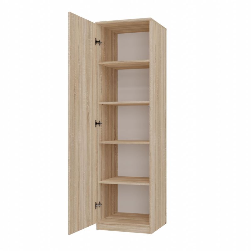 Topeshop SD-50 garderobeskab i Sonoma eg 50x50x180 cm 1 stk.