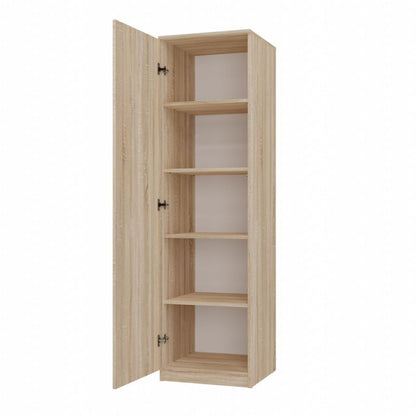 Topeshop SD-50 garderobeskab i Sonoma eg 50x50x180 cm 1 stk.