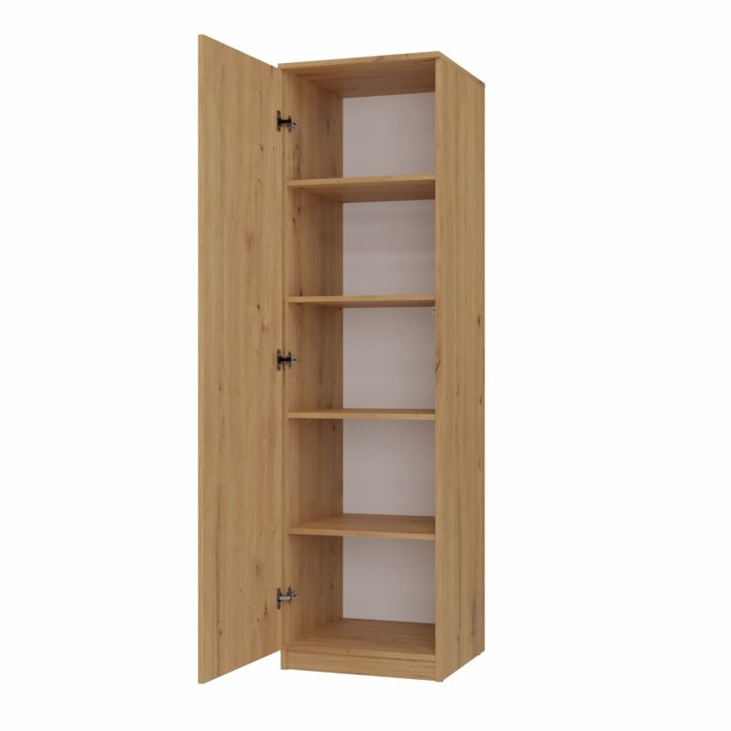 Topeshop SD-50 Garderobeskab 2 døre Artisan Eg 50x50x180 cm 1 stk.