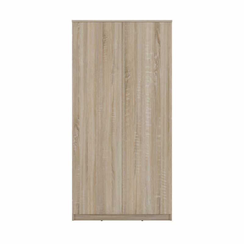 Topeshop SD-90 garderobeskab i Sonoma-eg med døre og hylder 50 x 90 x 180 cm, 1 stk.