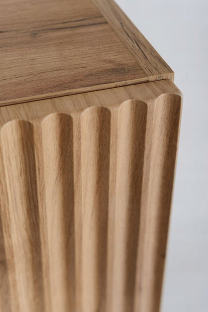 Badeværelsesskab 35x136 cm Døre med Soft Close Dæk Craft Gylden