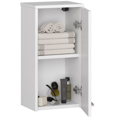 Akord Fin badeværelsesskab hvid 30 cm 1 dør mat hvid 2 hylder 30x22,5x60 cm 1 stk.