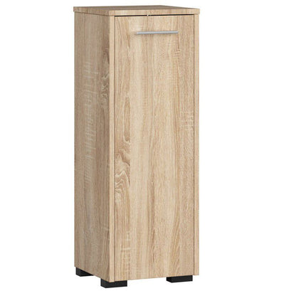 Akord Fin badeværelsesskab i Sonoma eg 30 cm med 1 dør, mat Sonoma eg farve, 2 hylder, 30x30x82 cm, 1 stk.