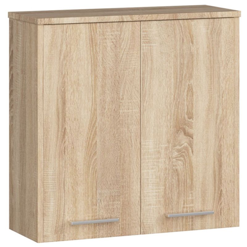 Akord Fin badeværelsesskab i Sonoma eg 60 cm med 2 døre, mat finish, 2 hylder, 60x22,5x60 cm, 1 stk.